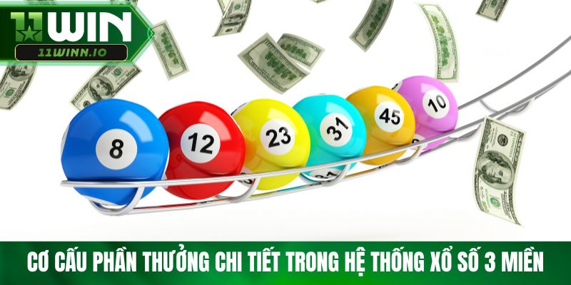 Cơ cấu phần thưởng chi tiết trong hệ thống xổ số 3 miền
