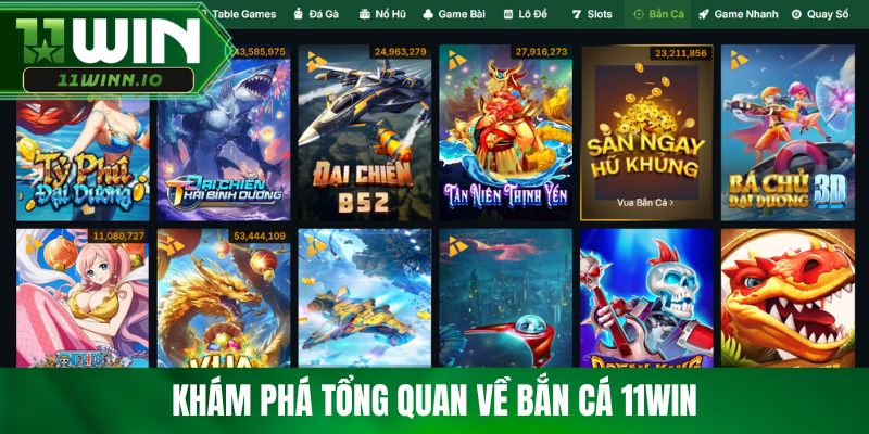 Khám phá tổng quan về bắn cá 11win