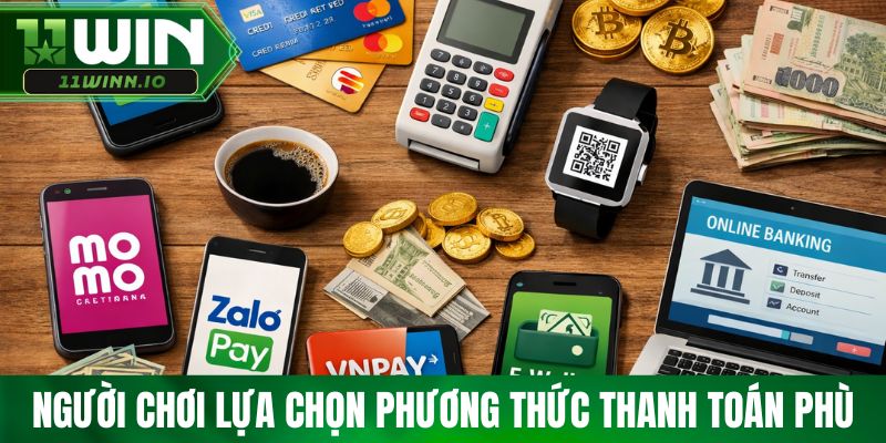 Người chơi lựa chọn phương thức thanh toán phù hợp 