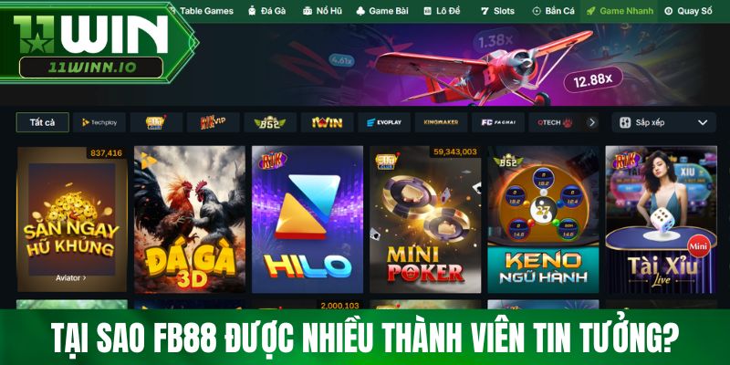 Tại sao Fb88 được nhiều thành viên tin tưởng?