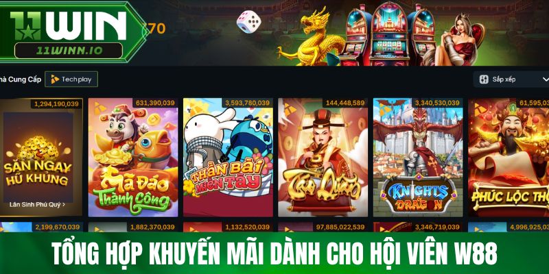 Tổng hợp khuyến mãi dành cho hội viên W88